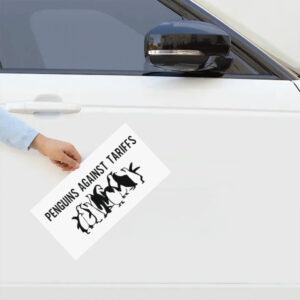 Anti Trump, FDT,Penguins Against Tariffs Sticker
