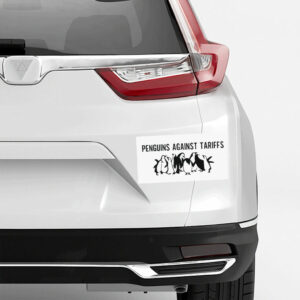 Anti Trump, FDT,Penguins Against Tariffs Sticker