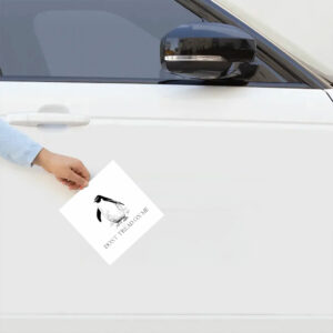 Don’t tread on me penguin tariffs Sticker