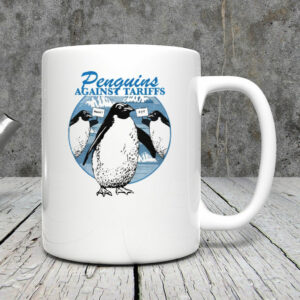 FDT, Penguins Against Tariffs Print Mug