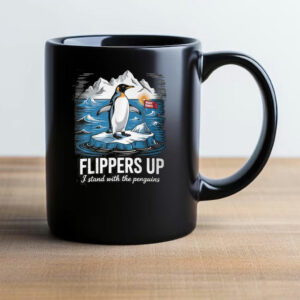 Flippers Up, Resist Penguins Protest Against Tariffs Penguin Resist Mug