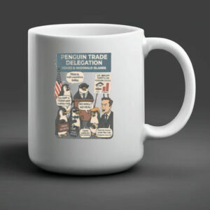 Funny Heard Island Penguins Against Tariffs Mug