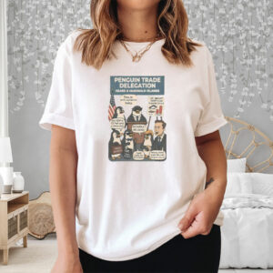 Funny Heard Island Penguins Against Tariffs T-Shirt