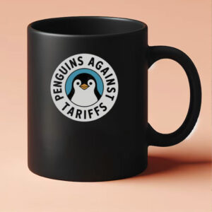 Funny Penguin Resist Penguins Protest Against Tariffs Mug