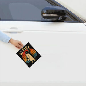 Funny Penguin Resist Penguins Protest Against Tariffs Sticker