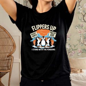 Funny Resist Penguins Protest Against Tariffs Classic T-shirt