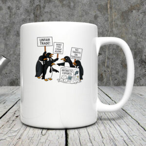 Heard Island Penguins Against Tariffs Mug