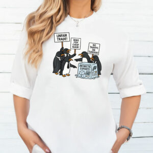 Heard Island Penguins Against Tariffs T-Shirt
