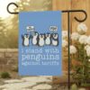I Stand With Penguins Against Tariffs Flag