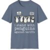 I Stand With Penguins Against Tariffs T-Shirt