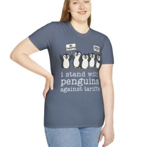 I Stand With Penguins Against Tariffs T-Shirt