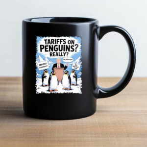 Official Tariffs on Penguins Heard Island Funny Penguin Tariffs Mug