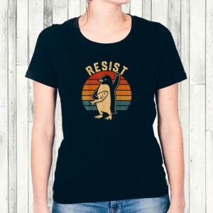 Penguin Resist Penguins Protest Against Tariffs T-Shirt