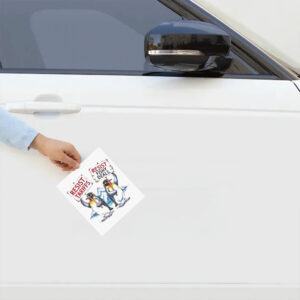 Penguin Resist Tariffs Resist Fishy Deals Funny Political Sticker