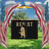 Penguin Resist yard sign