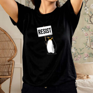 Penguins Against Tariff Funny Penguin No Tariffs Resist T-shirt