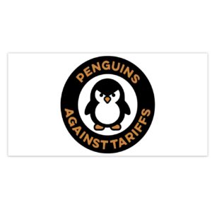 Penguins Against Tariffs Bumper Stickers