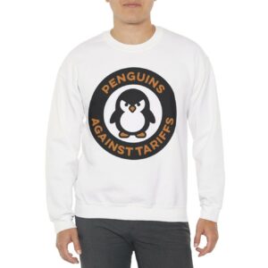 Penguins Against Tariffs Crewneck Sweatshirt
