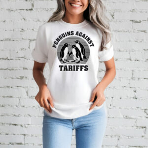 Penguins Against Tariffs Design for T-Shirt