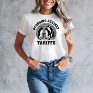 Penguins Against Tariffs Design for T-Shirt