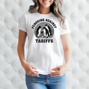 Penguins Against Tariffs Design for T-Shirt