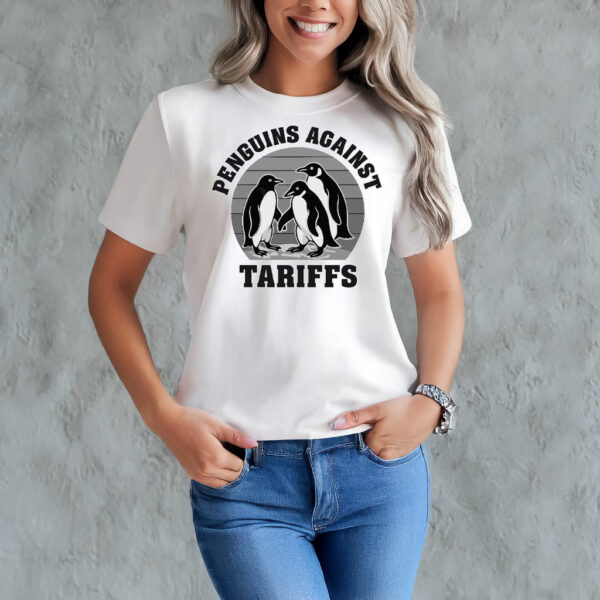 Penguins Against Tariffs Design for T-Shirt