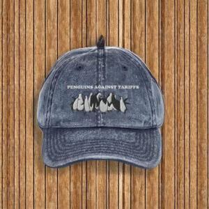 Penguins Against Tariffs Embroidered hat