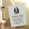 Penguins Against Tariffs Flag