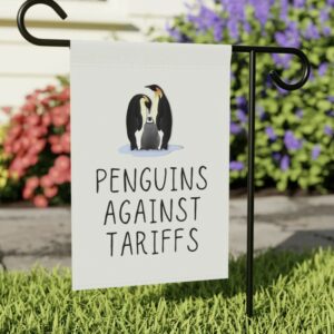 Penguins Against Tariffs Flag