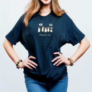 Penguins Against Tariffs Flippers Up T-Shirt
