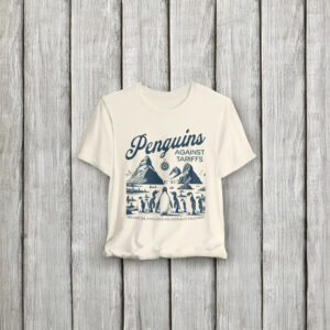 Penguins Against Tariffs Funny Trump Tariffs Shirt
