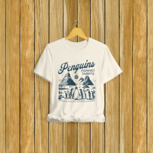 Penguins Against Tariffs Funny Trump Tariffs Shirt