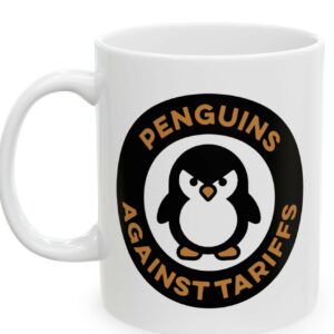Penguins Against Tariffs Mug