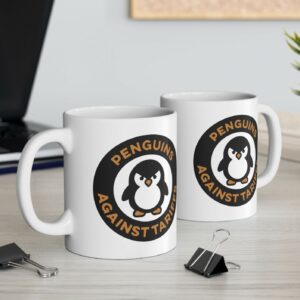 Penguins Against Tariffs Mug