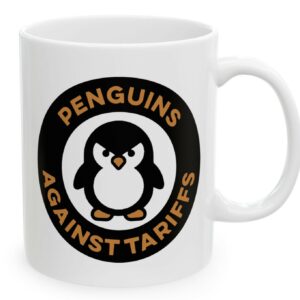 Penguins Against Tariffs Mug