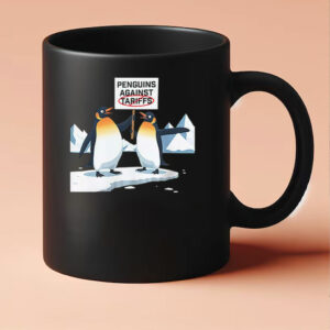 Penguins Against Tariffs Print 2025 Mug