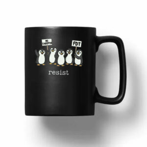 Penguins Against Tariffs Resist, Fdt Anti Trump Recesion Mug