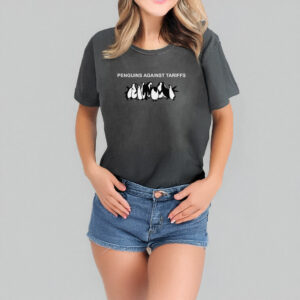 Penguins Against Tariffs Shirt, Funny Political Shirt