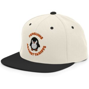 Penguins Against Tariffs Snapback Hat