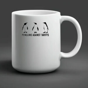 Penguins Against Tariffs Subtle Fdt T Shirt Anti Trump Mug