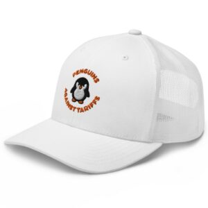 Penguins Against Tariffs Trucker Hat