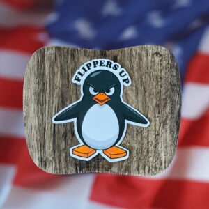 Penguins Flippers Up Sticker