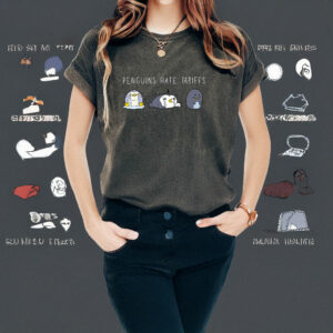 Penguins Hate Tariffs T-Shirt