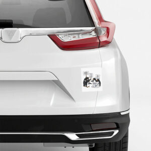 Penguins Protest Against Tariffs Sticker