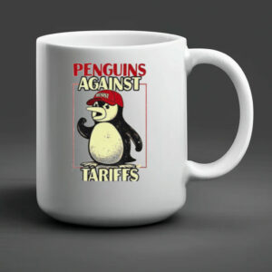 Penguins against Tariffs resist red hat Mug
