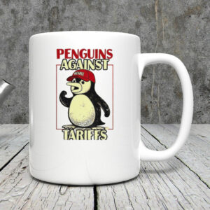 Penguins against Tariffs resist red hat Mug