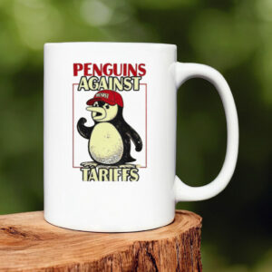 Penguins against Tariffs resist red hat Mug
