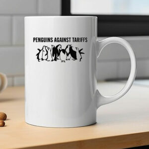 Penguins against tariffs Mugs