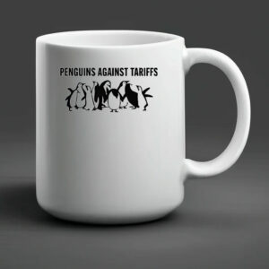 Penguins against tariffs Mugs