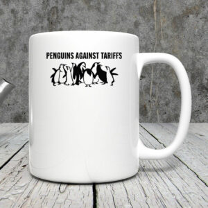 Penguins against tariffs Mugs
